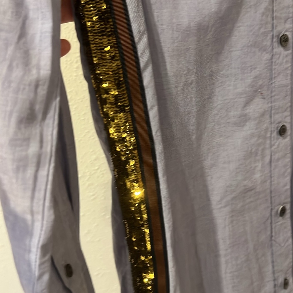 Jcrew Side Sequin Button Down Shirt - image 4